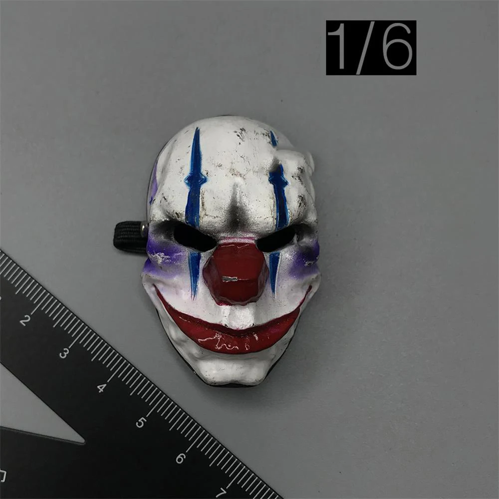 

Hot Sale 1/6th Joker Clown Face Masks Cosplay Model Can Suit Mostly 12inch Body Doll Accessories