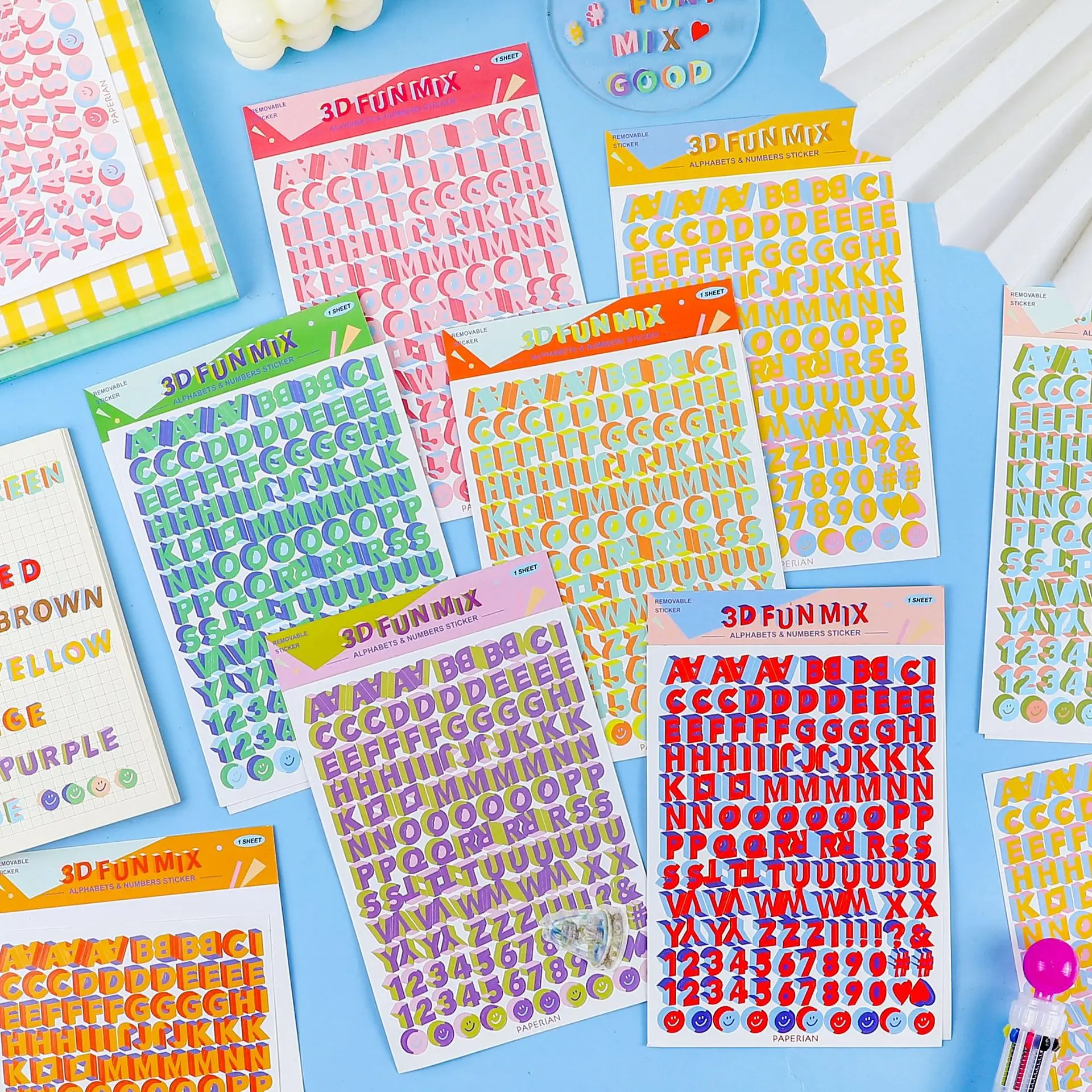

Alphabet Letter Stickers 10 Colors Self Adhesive Sticker Colorful Scrapbook Stickers For Stationery School Home Decors Supplies