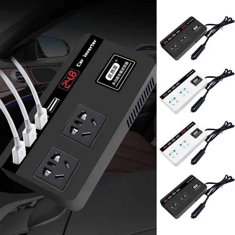 

Car Power Inverter 12V 24V Car Power Converter Power Supply Inverter Adapter USB 200W Fast Charging Tool Car Accessories