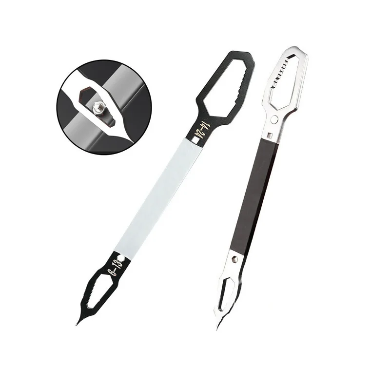 

Ring wrench multifunctional universal double head self tightening spectacle solid wrench 6-24 two end special-shaped wrench