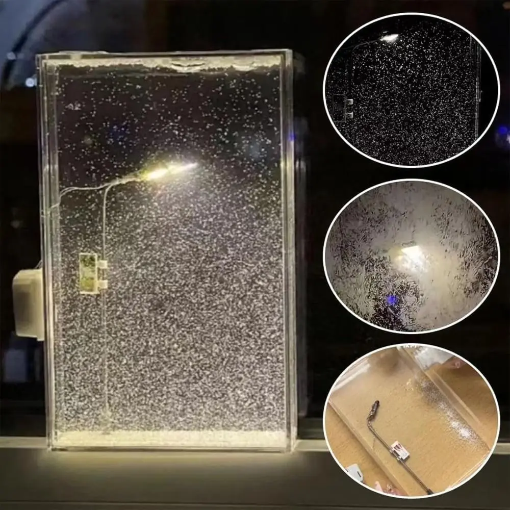 Материалы сделай сам снежная сцена ночник рождественский декор настольный