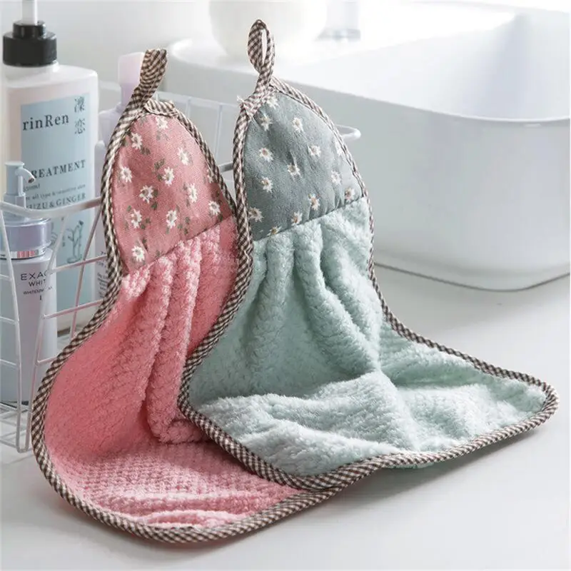 Kitchen Absorbent Non-fluffy Wipe Hand Towel Kitchen Accessorie