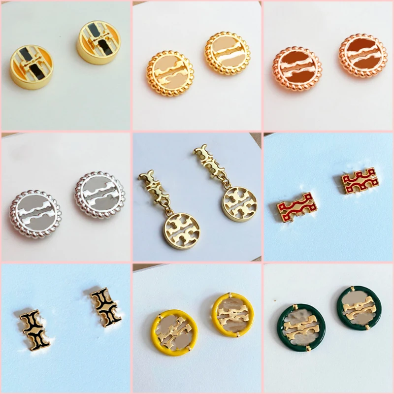 

European and American brands women's fashion trend jewelry fashion high quality ToRy earrings