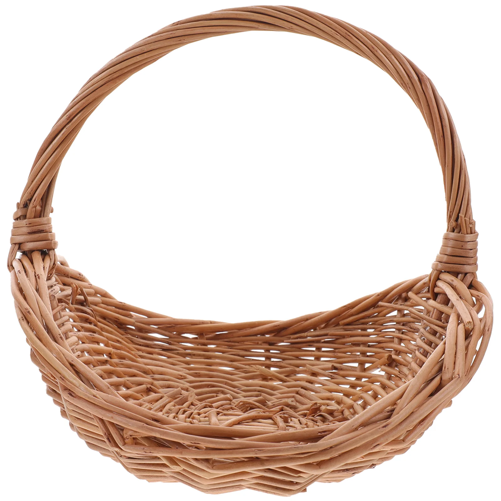 

Woven Shopping Fruit Picnic Basket Container for Sundries Picnic Fruit Bread