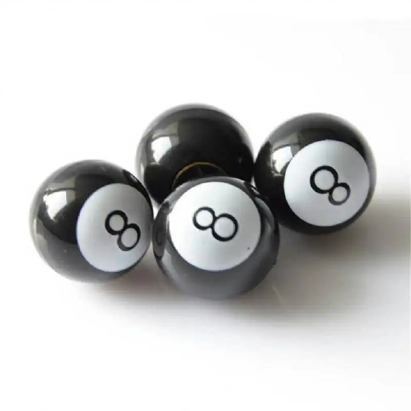 

Internal Copper Core Valve Cap Stable Thread Bike Wheel Air Valve Stem Caps Anti-leakage Billiard Design Tire Valve Stem Caps