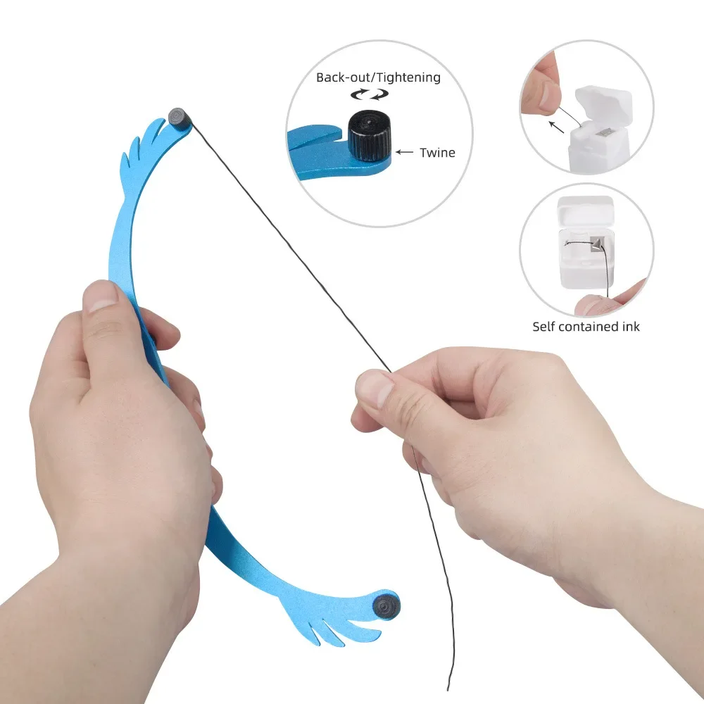 Складная микроблейдинг Перманентная линейка для макияжа лук и стрела из сплава