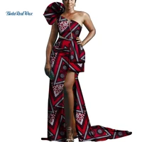 bazin riche african design clothing women sexy yarn draped long dresses party vestidos african print dresses ankara dress wy471
