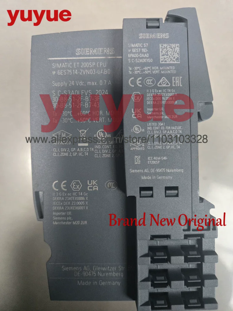 Новый оригинальный модуль DP, PLC CPU 1514SP T-2 PN для ET 200SP, 6ES75142VN030AB0, распределенный тип. (art.: 3920dbbe89c65) - 3920dbbe89c65