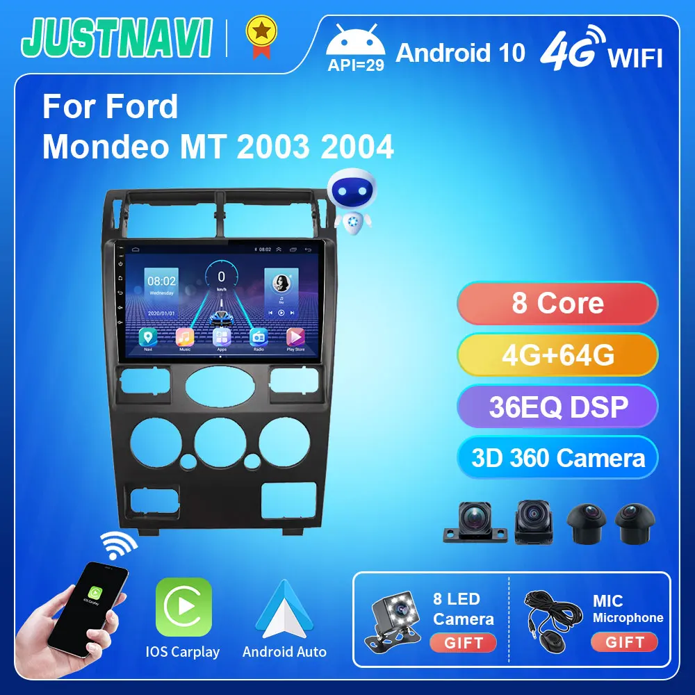 

HD 1280*720 4G 64G Android 10,0 умный автомобильный радиоприемник видеоплеер для Ford Fusion 1 2005 - 2012 Авто BT Мультимедиа GPS стерео Carplay