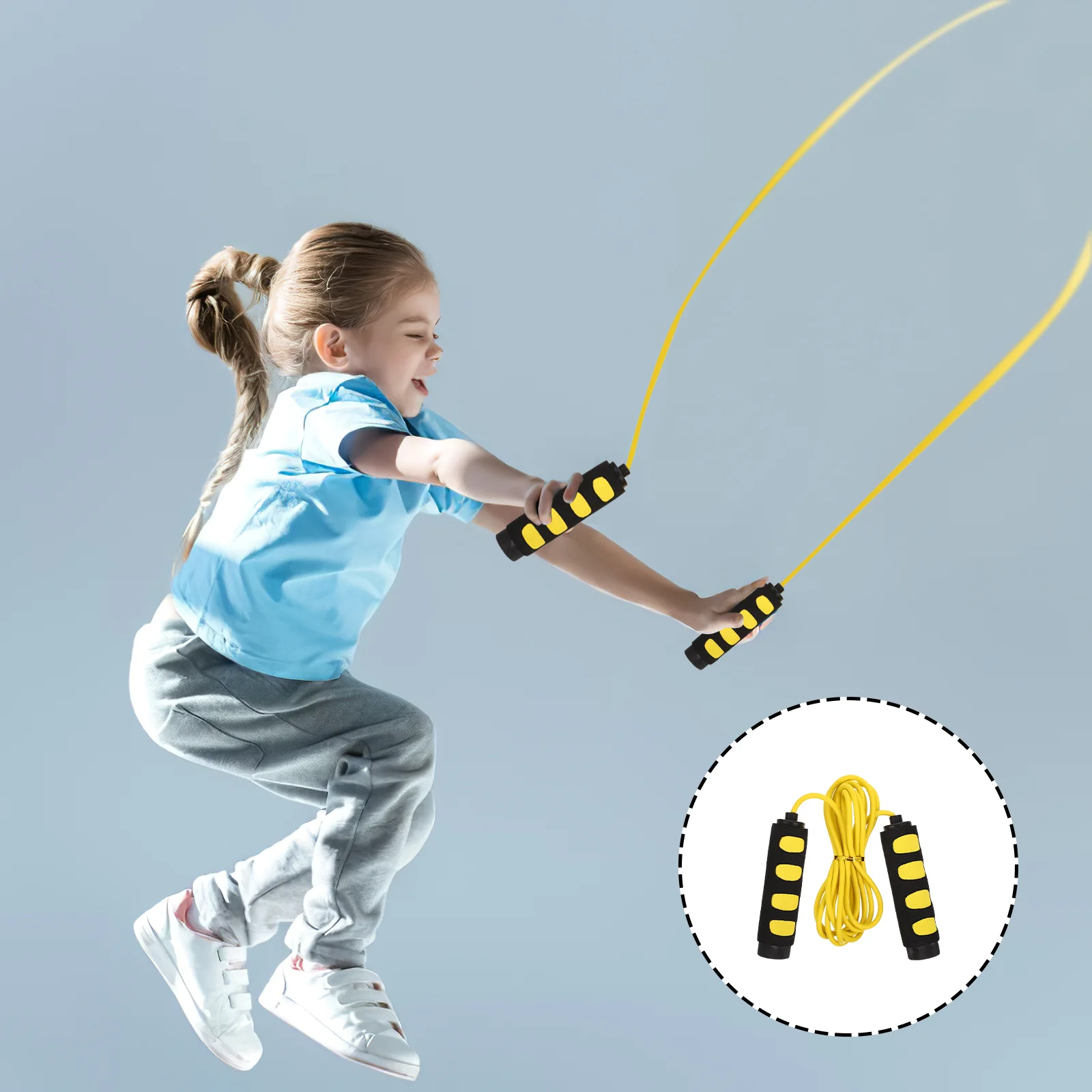 

Rope Jump Kids Jumping Ropes Exercise Skipping Fitness Workout For Weighted Outdoor Children Women Equipment Gym Boxing Cordless