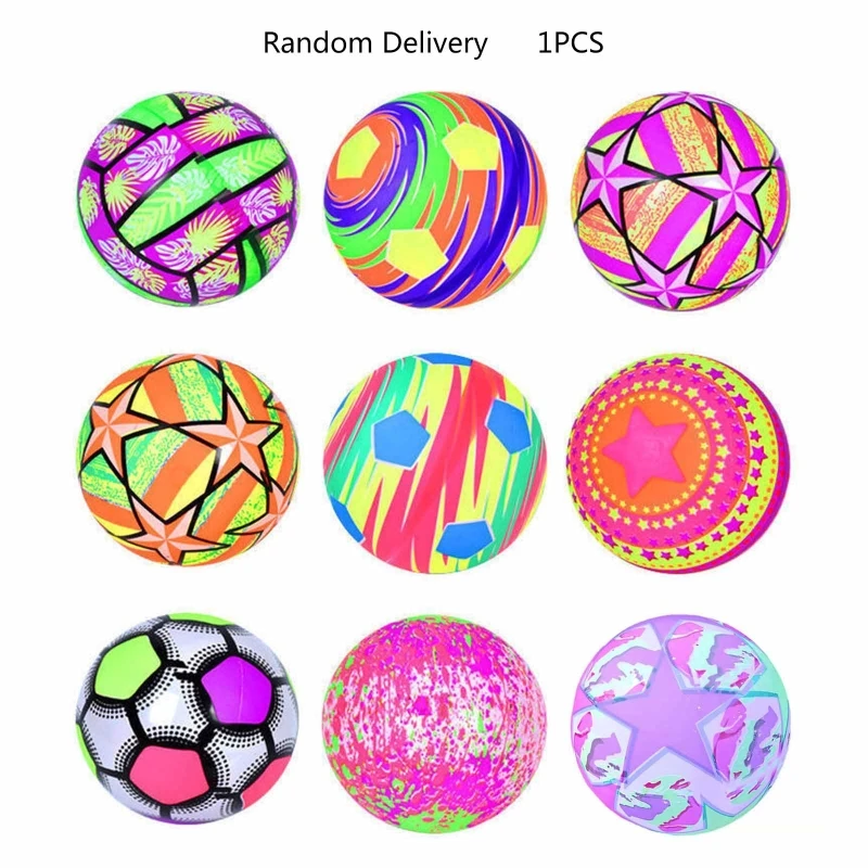 Q6PD светящийся мяч, упругий мяч, спортивный футбольный мяч, легко надувается, разные цвета, аутистические детские игрушки, ночной гаджет