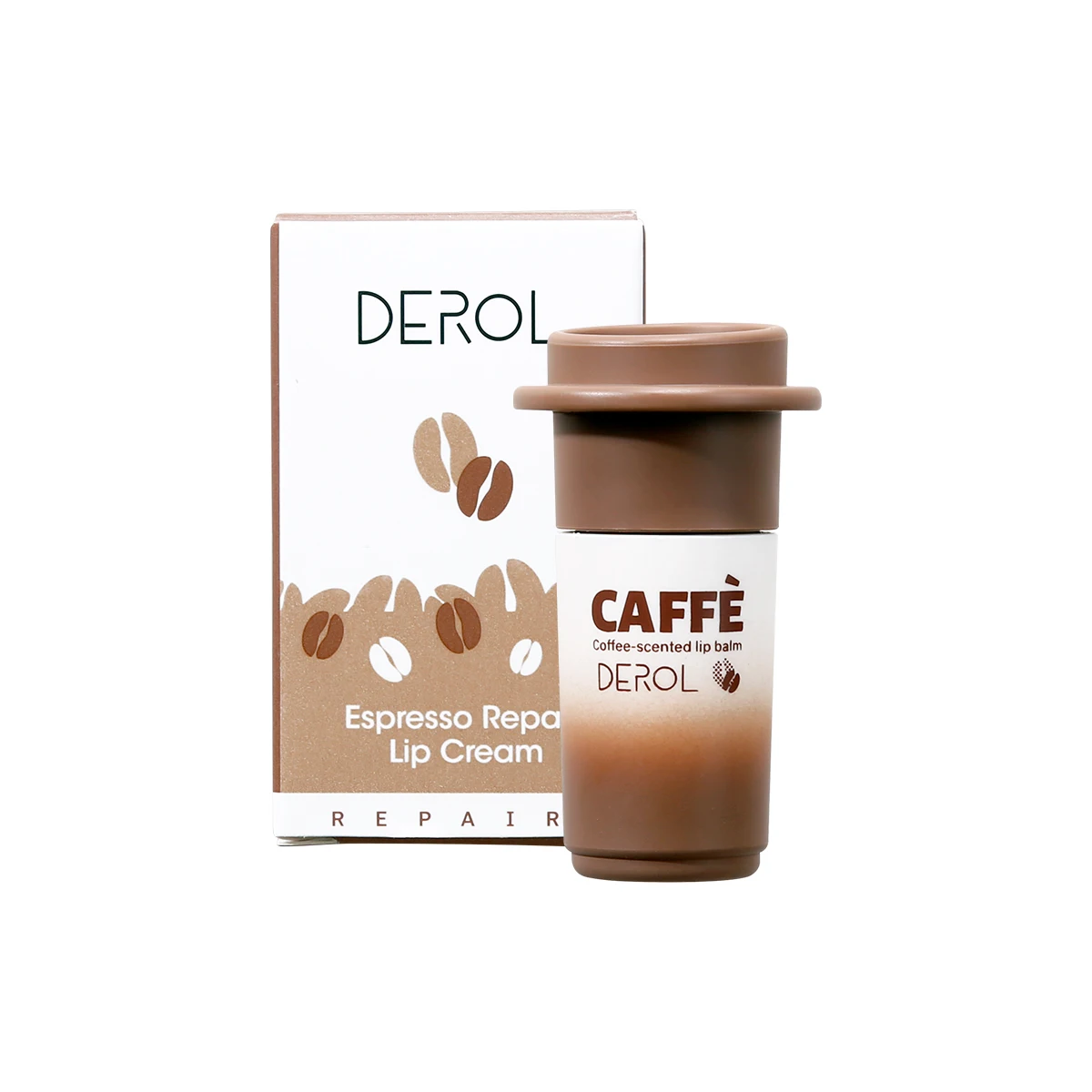 

DEROL Espresso Repair Lip Balm 5ml Coffee-scented Moisturizing Lip Primer Cream Anti-Cracking Lip Care Repair Fine Lines DC05