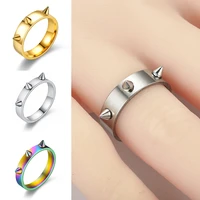 titanium steel ring metal ring emergency defense ring hip hop rings trendy ring finger ring unisex jewelry ring