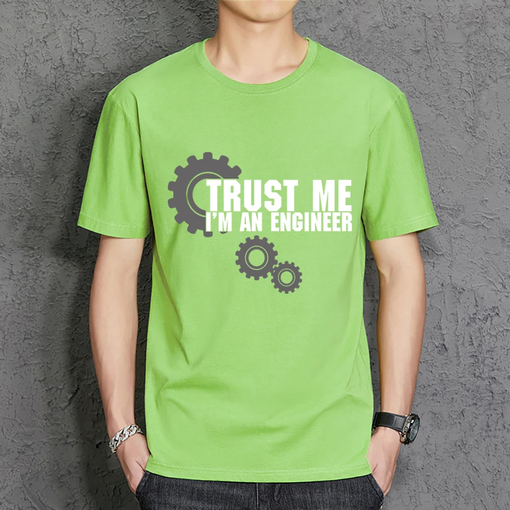 

Мужская хлопковая футболка с принтом Trust Me, я инженер, модная качественная Повседневная футболка в стиле Харадзюку