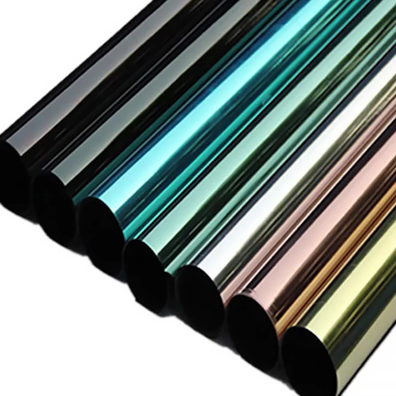 

Mul-styles One-way Mirror Window Film Privacy Reflective Vinyl for Glass Insulation Window Tint Stained Self Adhesive Glass Film