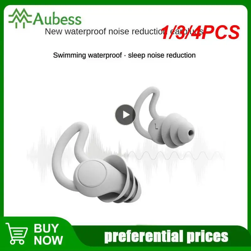 

1/3/4 шт., силиконовые затычки для ушей