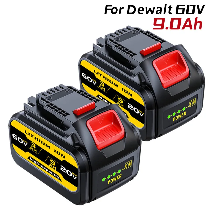 

Аккумулятор DCB606, 9000 мАч, 20 в/60 в/120 В, замена для Dewalt DCB609G DCB612, работает со всеми беспроводными электроинструментами 20 в/60 в/120 в