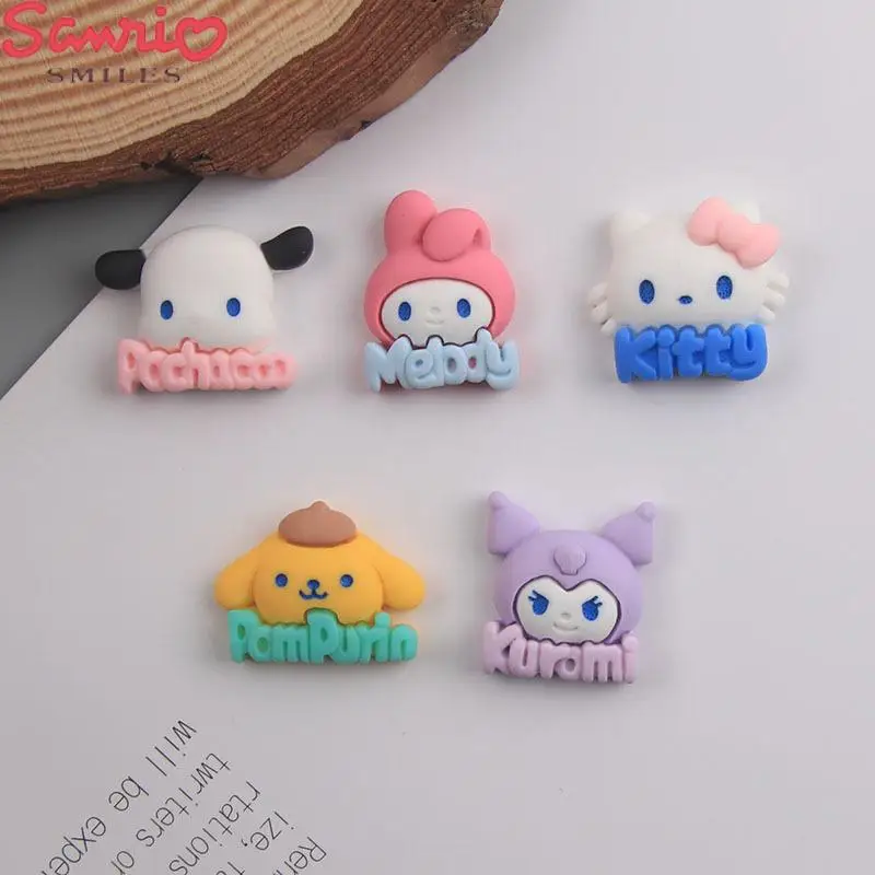 

10Pcs Kawaii Hello Kittys Sanrio Anime DIY Accessories Kuromi Cute Pencil Case Hairpin Water Cup Decoration Gifts Toys for Girls
