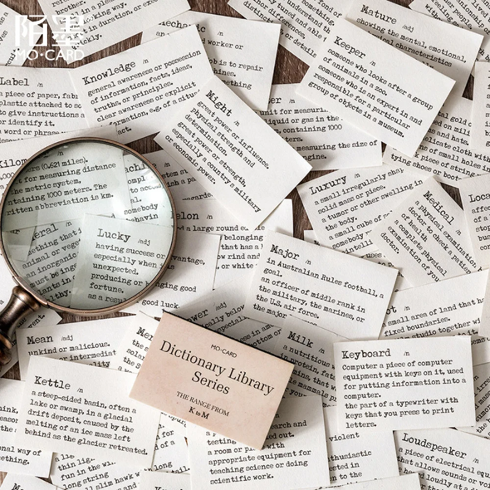 

100 Sheets Kawaii English Vocabulary Word Book Pocket English Memory Study Notebook School Office Stationery