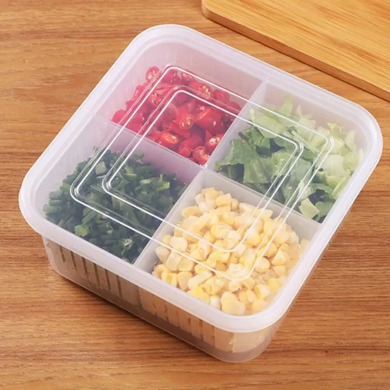 Удобная пищевая здоровая видимая безопасность не занимает места Коробка для