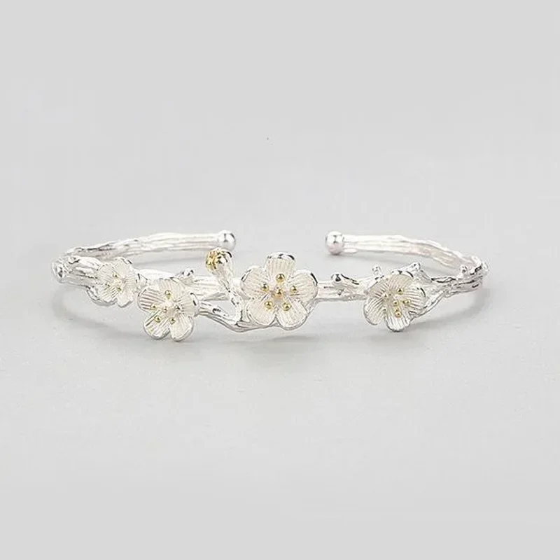 Элегантные манжеты в китайском стиле виде персикового цветка для женщин милый