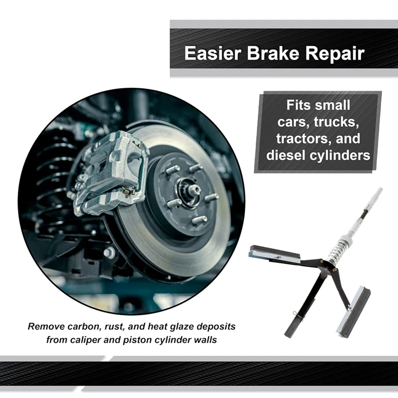 Маленький тормозной цилиндр Hone Tool-цилиндр двигателя Deglazer Piston Honing с 3 шт. камня 220