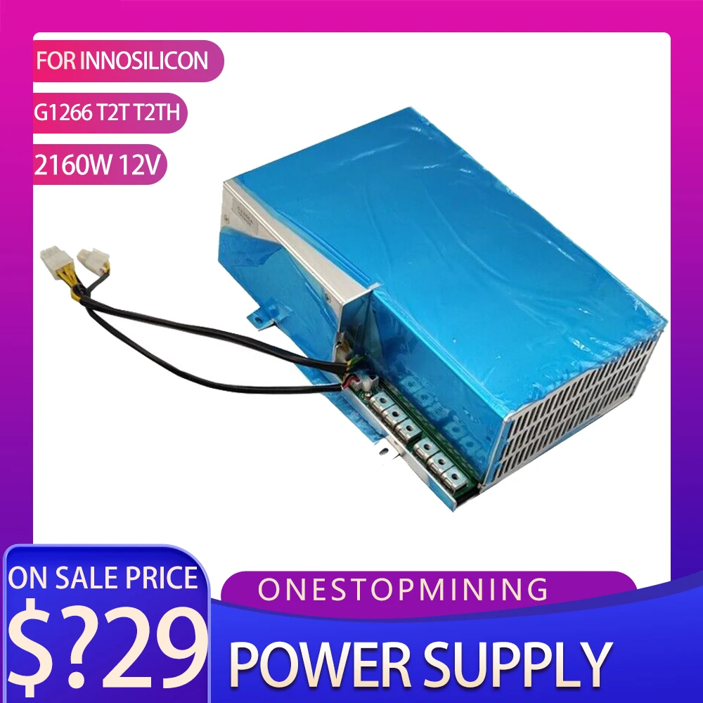 

Innosilicon Miner Power Supply 2160W 12V G1266 PSU BTC BCH for Asic Innosilicon T2t T2th Power Supply
