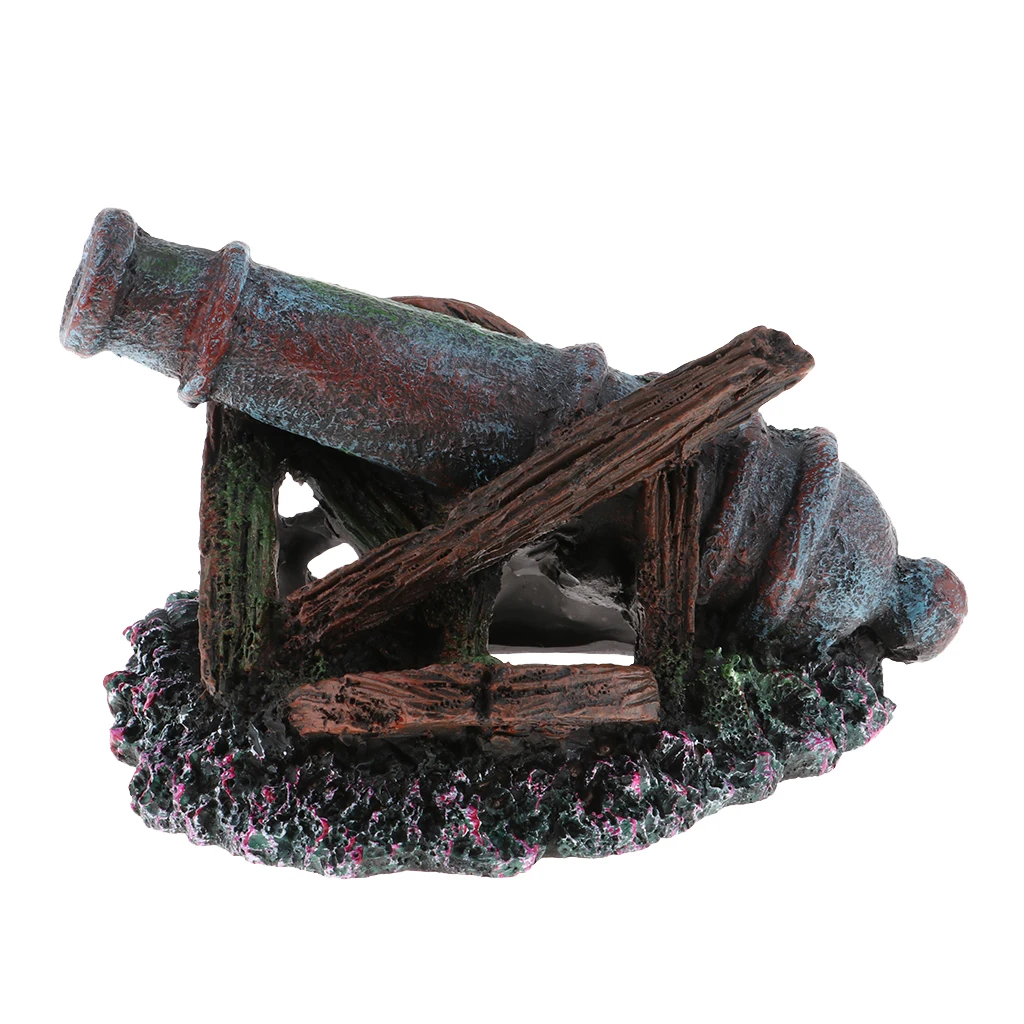 Искусственное украшение для маленькой ящерицы черепахи земноводных рыб (11x17x13)