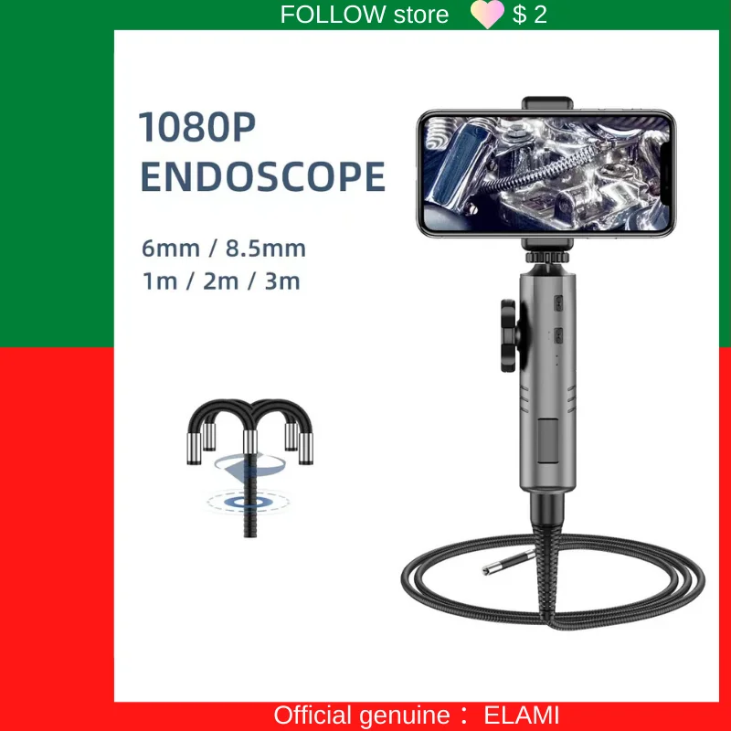 

Endoscope Camera HD Waterproof Micro 6 LED IP67 6mm 8mm Endoscope for Cars Industrial Smartphone Mini Camera Endoscope