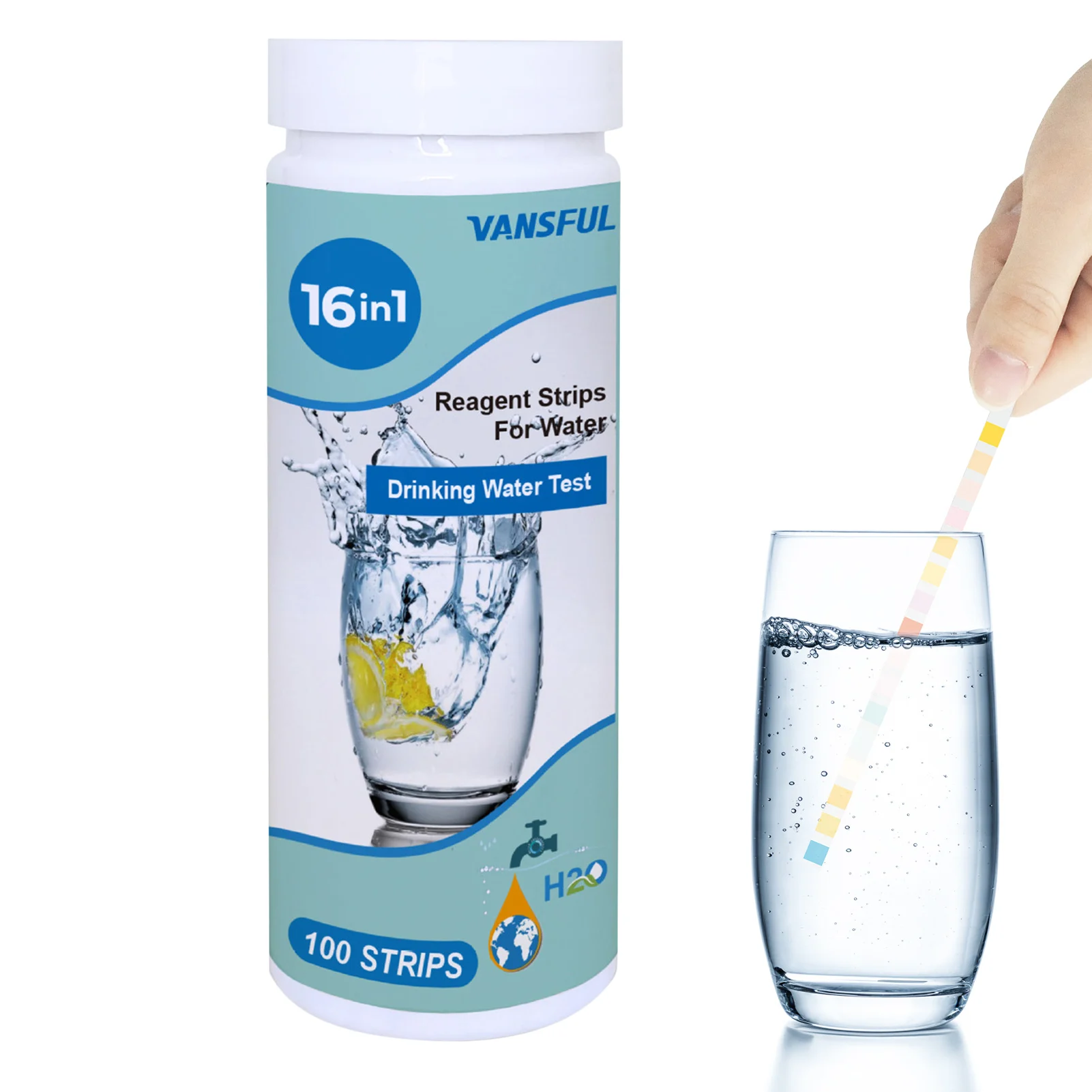 

16 в 1, тест-полоски для быстрого и точного измерения качества воды