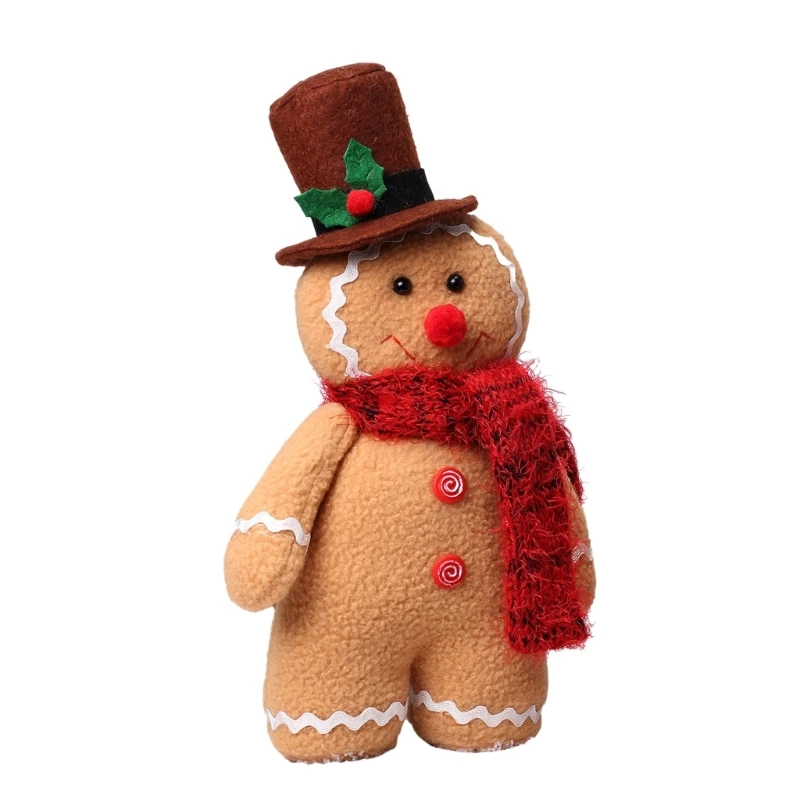 

Christmas GingerbreadMan Cartoon Plush Long Leg Holiday Indoor Home Decor Tree Decoration Party Supplies
