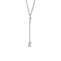 925 sterling silver design fine tassel necklace simple korean temperament ins cold wind collarbone chain niche light luxury