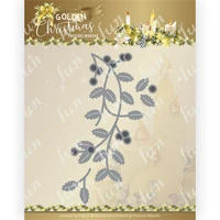 winter holly branch flowers metal cutting dies for diy scrapbooking accessories album paper card embossed template stencil mold