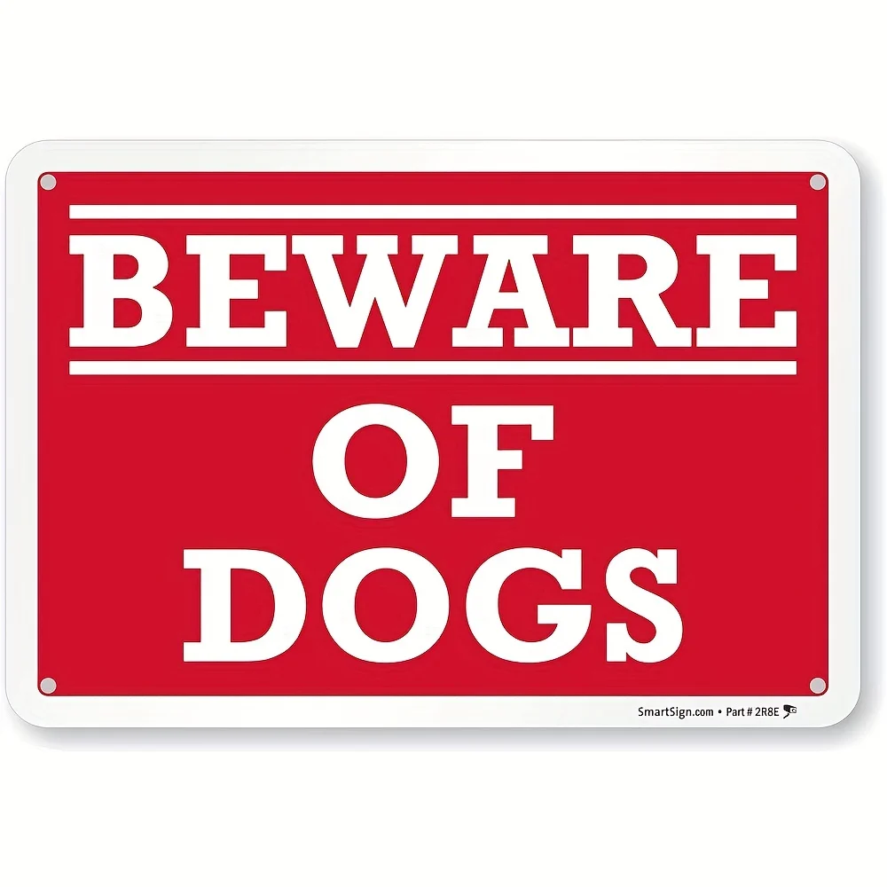 

Funny Metal Tin Sign Beware of Dog Sign Private Property Beware of Dogs, Property Protected By Video Surveillance Metal Sign