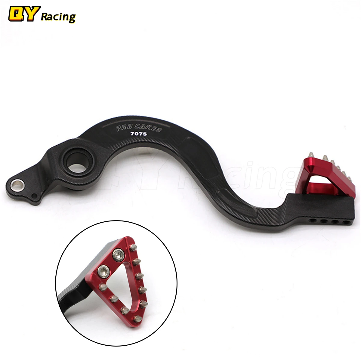 

Motorcycle 7075 T-7 Aluminum Alloy Rear Foot Brake Lever Pedal For Honda CRF150R CRF 150R Dirt Pit Bike 2007 2013 2014 2015 2016