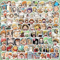 one piece cute cartoon luffy journal stickers painting cup waterproof decorative computer stickers