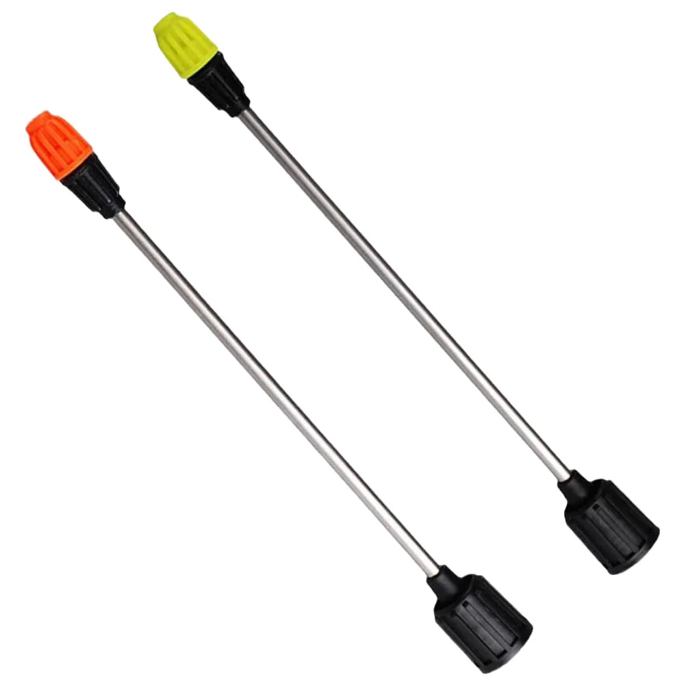 

2 Pcs Garden Sprayer Pole Watering Can Pole Sprinkler Component Replacement Metal Plastic Stainless Steel