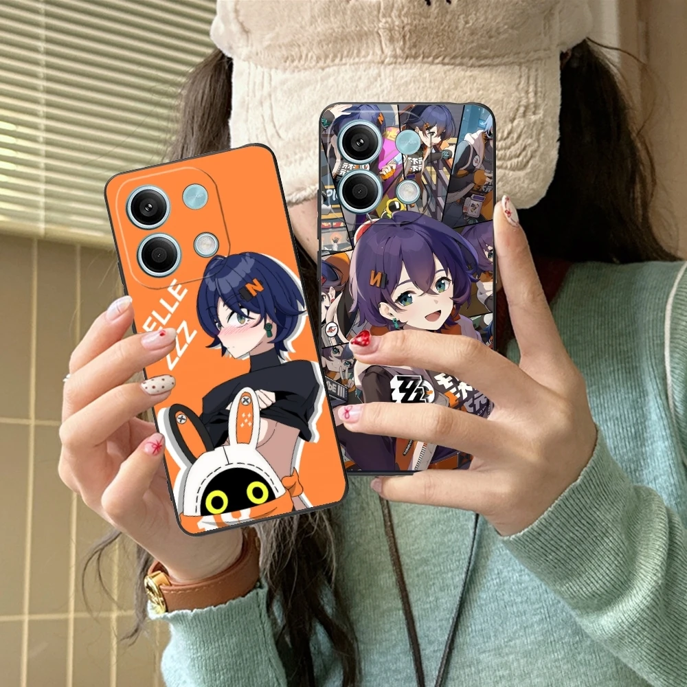 Чехол для мобильного телефона Zenless Zero Belle Xiaomi Redmi Note 13 12 11 10 9 8 7 6 S A Pro Lite Plus