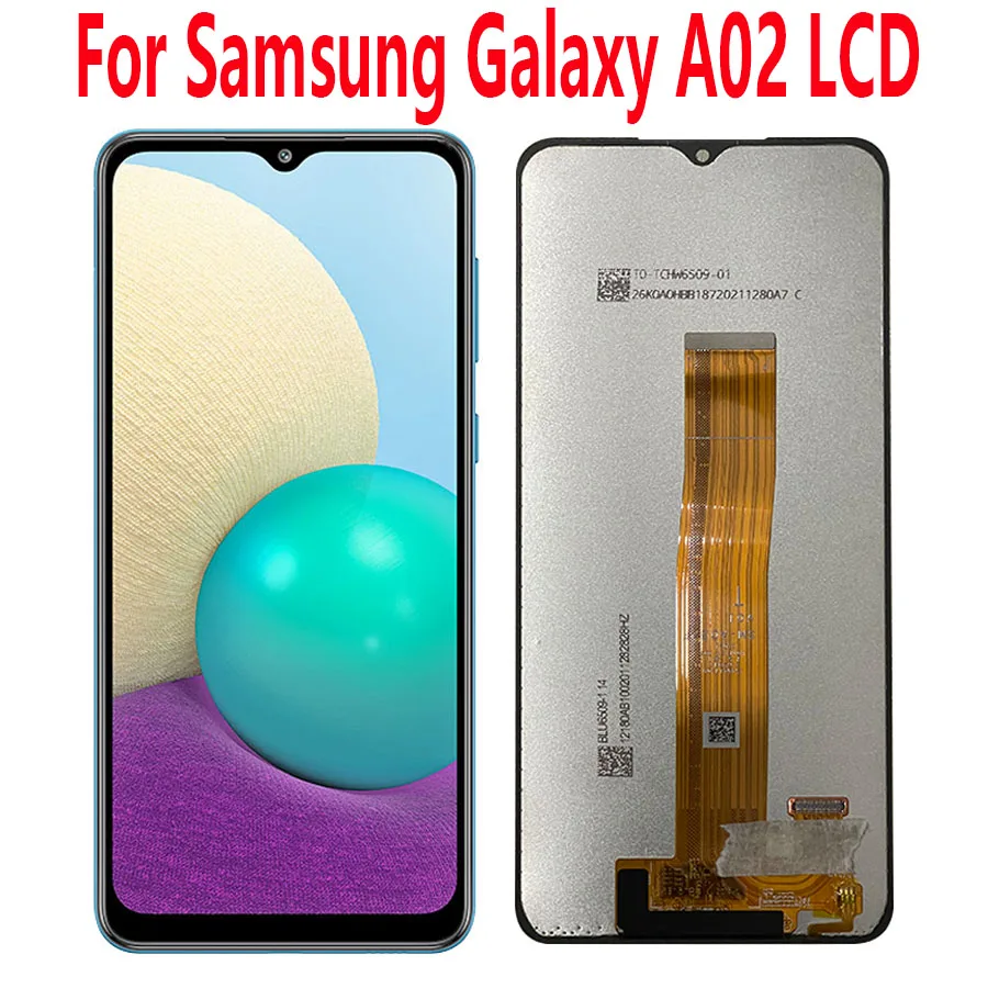 

ЖК-дисплей 6,5 "для Samsung Galaxy A02 с сенсорным экраном и дигитайзером в сборе для Samsung Galaxy A02, ЖК-дисплей с рамкой