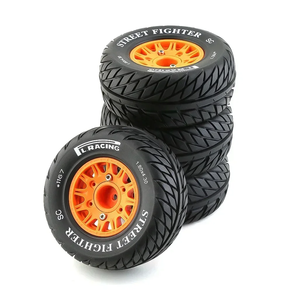 4 шт. RC модель автомобиля резиновые шины и колеса для масштаба 1/8 1/10 дорожного HSP