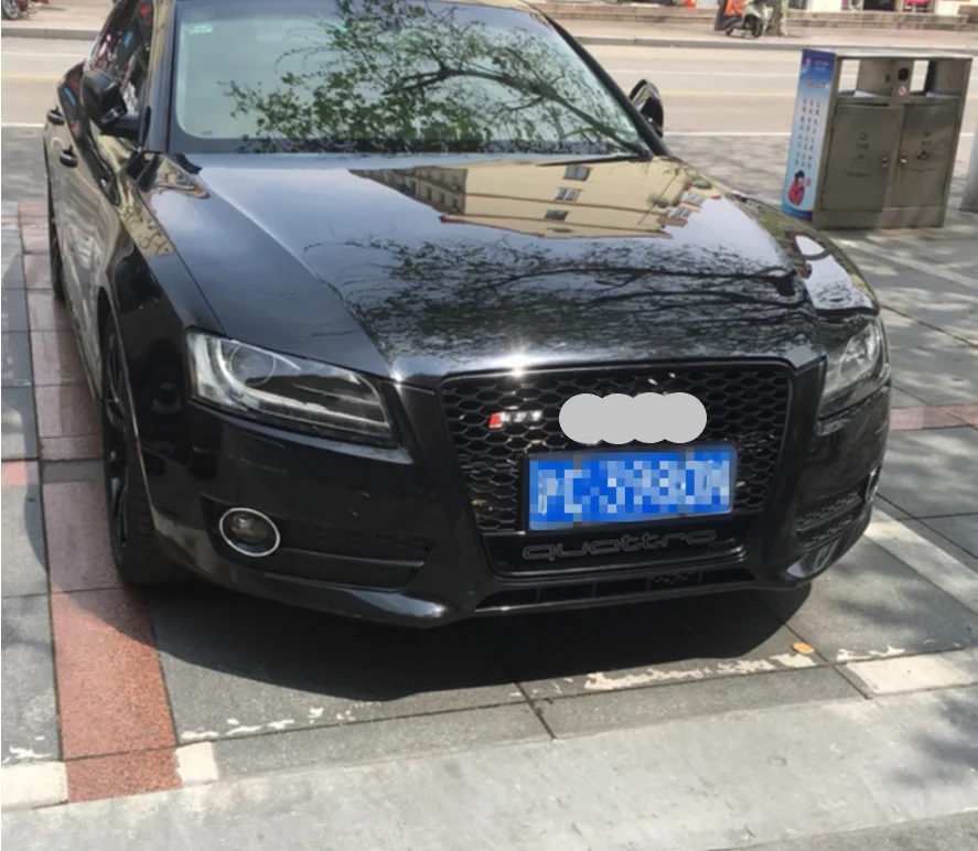 Детали корпуса глянцевая черная передняя решетка радиатора для 2008-2011 B8 A5/S5 Upgrade RS5