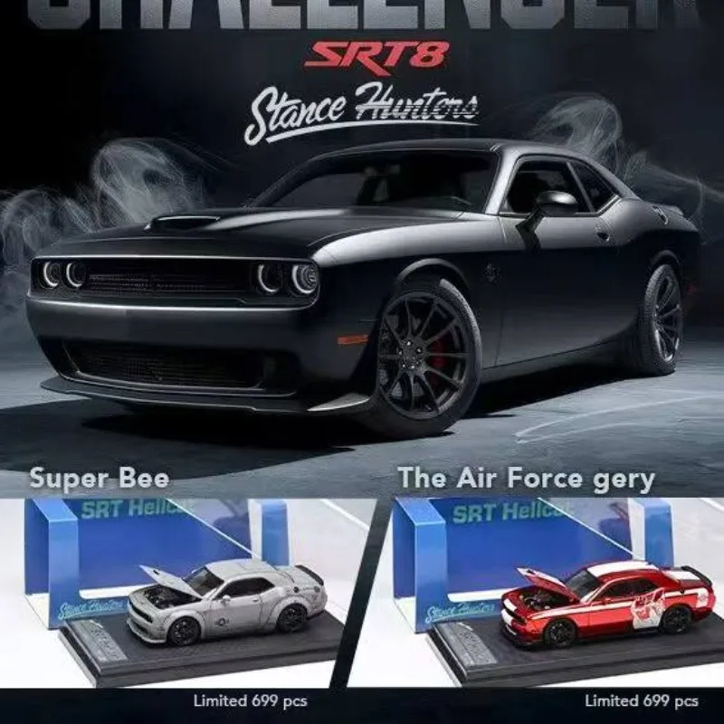 Фото В наличии: Коллекционная модель автомобиля Stance Hunters 1:64 Dodge SRT Hellcat из литого под давлением сплава, праздничный подарок, предмет коллекционирования. №2