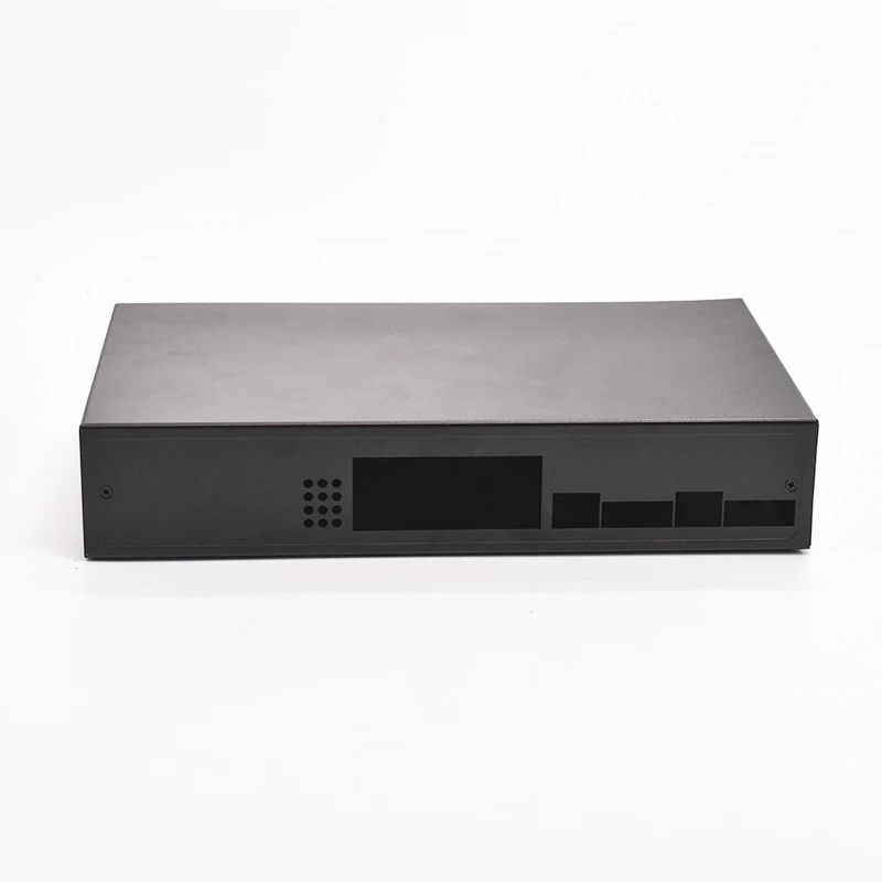 

Black Color Metal Case Include Top Housing and Bottom Housing for 8GE+2GE+2SFP