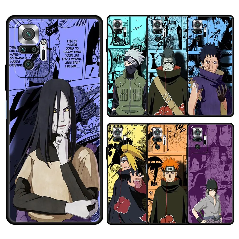 

Anime Naruto Kakashi Phone Case For Xiaomi Redmi Note 11 10 9 8 Pro 11S 10S 9S 7 8T 9T 9A 8A 9C K40 Gaming 11T 5G Soft Cover