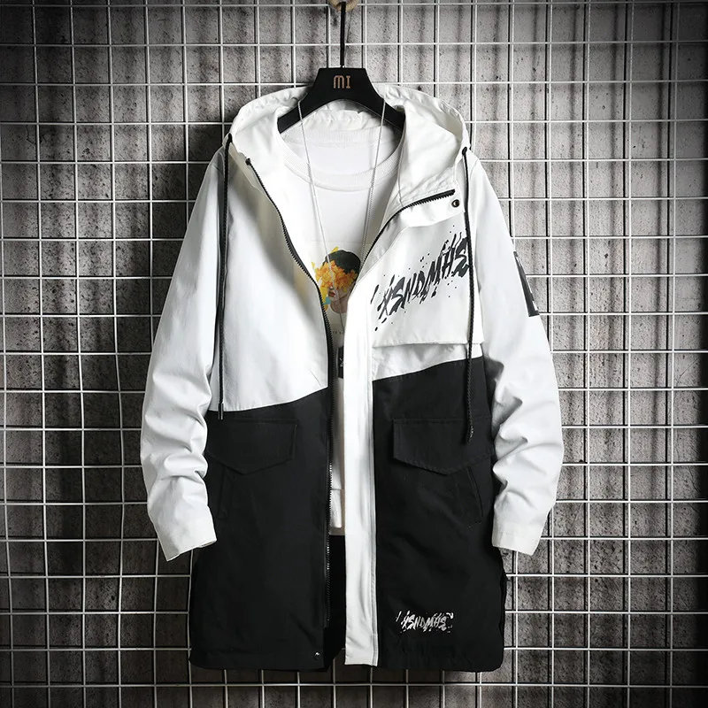 

Куртка мужская средней длины, модная уличная в стиле хип-хоп, в японском стиле, осень 2022