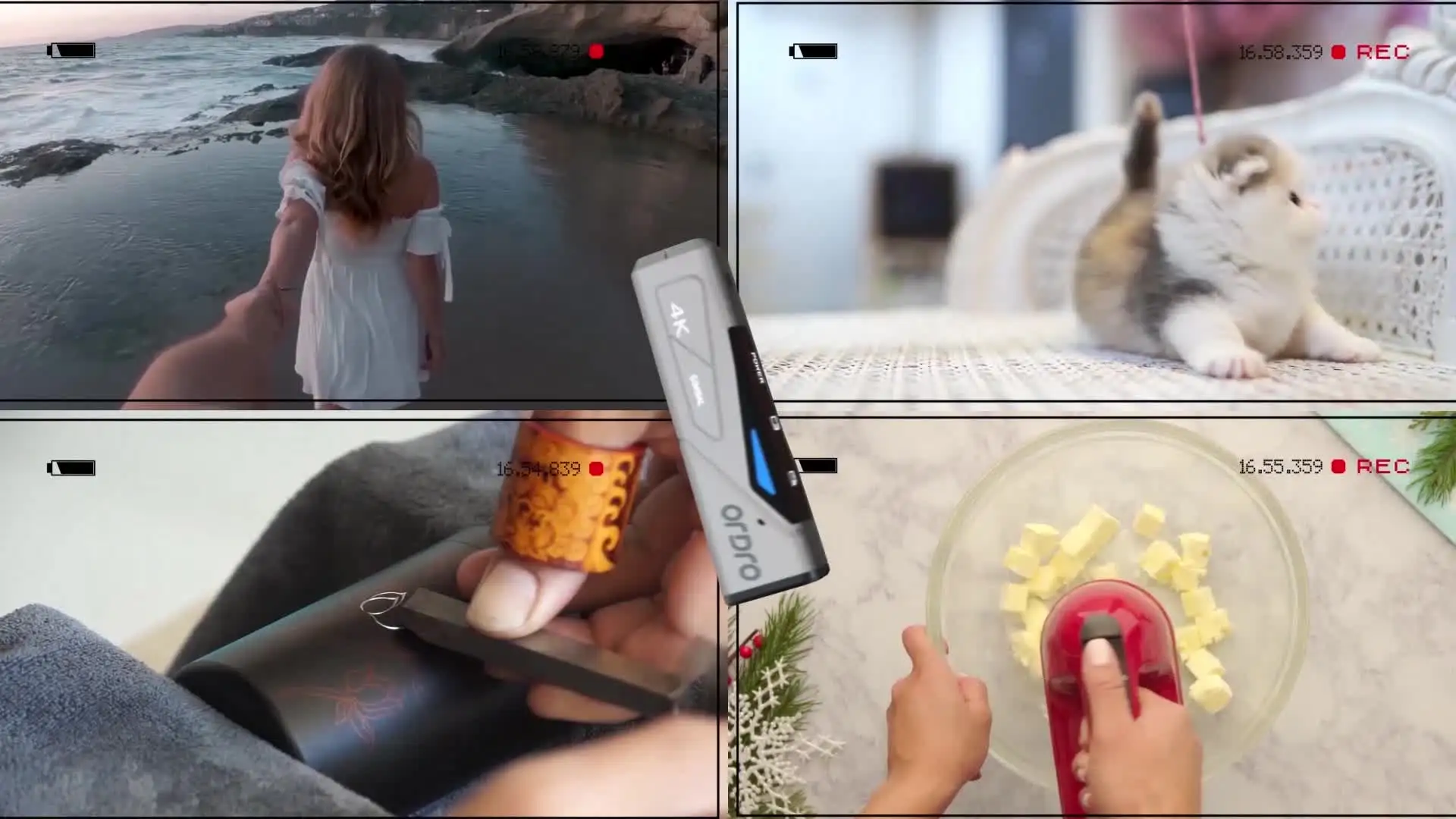 

Профессиональный видеорегистратор Vlog Food Bloger с разрешением 4K Спортивная Экшн-камера