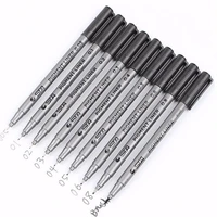 1pcs black oil waterproof ink needle liner pen writting painting children stationery school supply not erasable marker pens