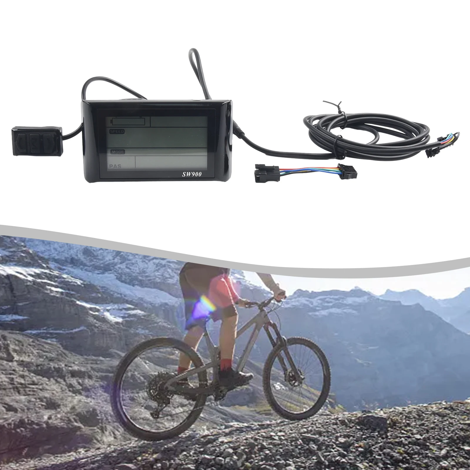 Управление скоростью ЖК-дисплей S900 счетчик замена вилки света скорость езды