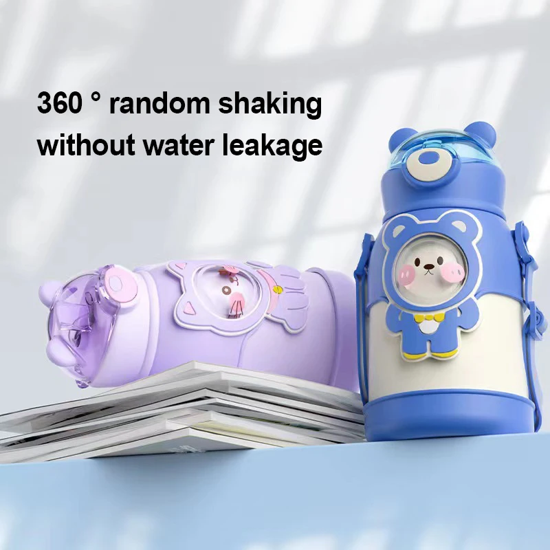 

500ml Stainless Steel Thermos Mug Cute Cartoon Insulation Vacuum Flasks 316 Stainless Steel Leak-proof Insulated Cup Drinkware