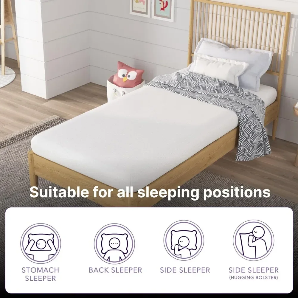 5-дюймовый матрас с двумя матрасами белый эффектом памяти-средний на ощупь-матрас